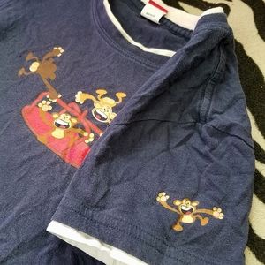 Y2K Monkey Merry-Go-Round T Shirt